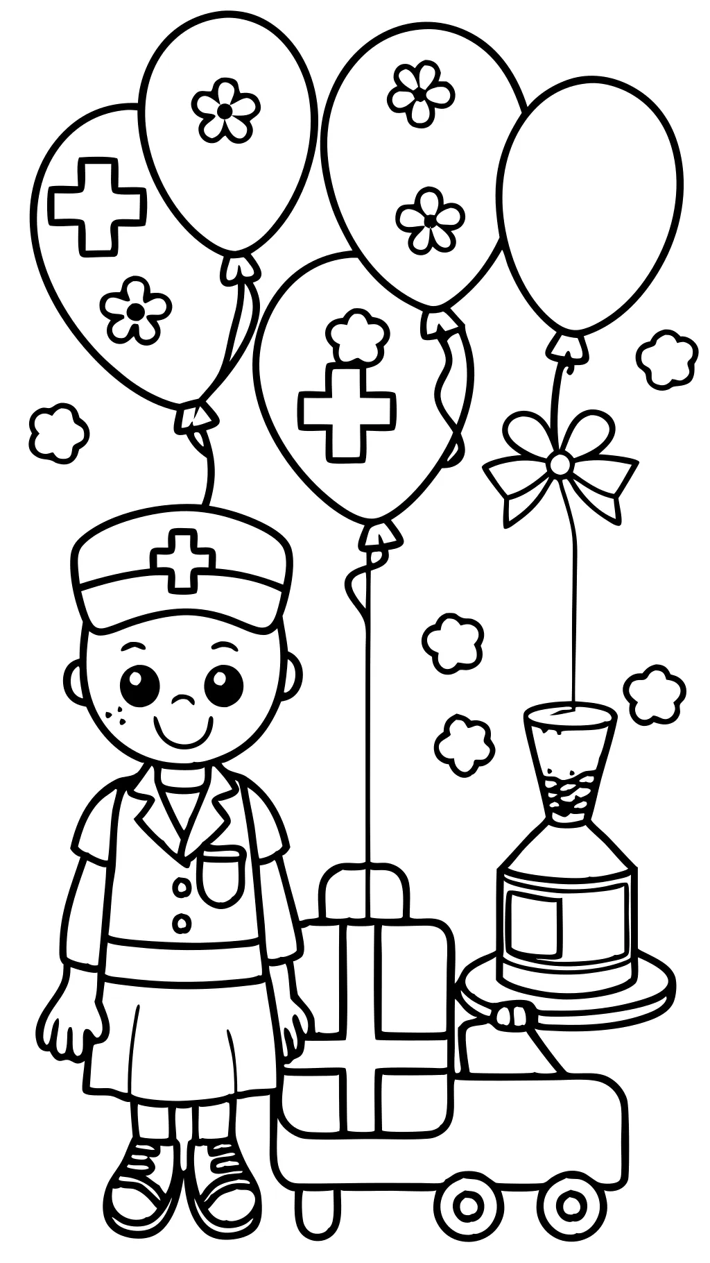 coloriage hôpital